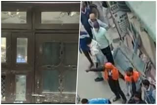 Crowd pelted at the house of the accused in Mangolpuri bjp worker murder case