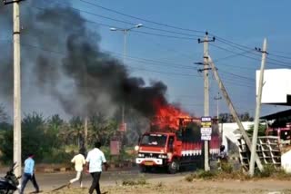 accidental-fire-truck-burnt-in-mysore