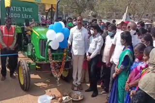 MLA Dr. Sanjay Kumar and Collector Ravi started new garbage vehicles in Jagityala as part of urban progress