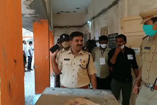 SP narayana nayak inspected the polling and counting centers