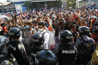 Tensions high as mass protests in Myanmar enter 2nd week