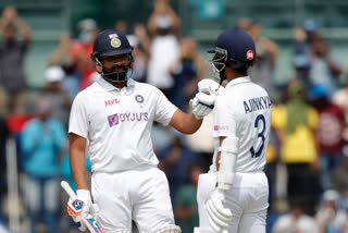 IND vs ENG: Rohit's hundred steers India to 189/3 at tea