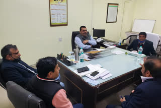 Excise dipartment Officers Meeting regarding excise policy 2021-22 in karnal