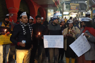 Mussoorie aap candle march