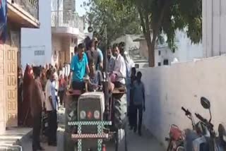 funeral of mare in jodhpur, ग्रामीणों ने किया घोड़ी की अंतिम संस्कार