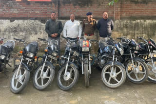 Karnal Police arrested bike chor