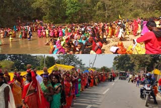 three day celebrations begin at kolebira maa bagchandi temple in simdega