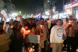 rinku Sharma murder case: BJP takes out candle march in kirari