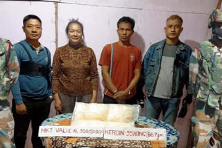 Assam Rifles and Mizoram Narcotics squad seized heroin