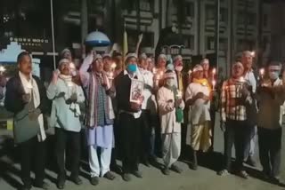 candel light yatra for pulwama martyers
