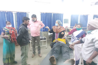 Bike rider hit hiva in dhanbad