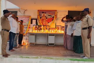 grate tribute to pulwama attack soldiers in nallapureddypalli kadapa district