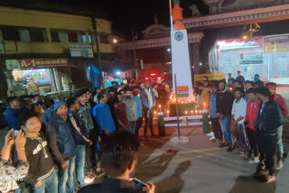 Tributes paid to soldiers in Dantewada who were martyred in Pulwama