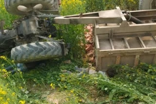 tractor accident in gopalganj