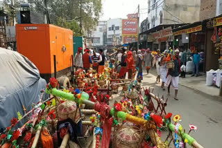 tilakharwe from mithilanchal and nepal reached deoghar