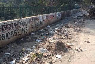 garbage dump at peeragarhi chowk delhi