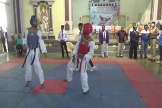 district level Taekwondo competition held in rajapalayam