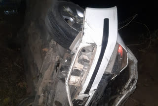 Accident of sarpanch's car