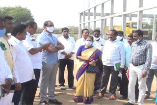 state market committee director visit mango market works in jagtial distr