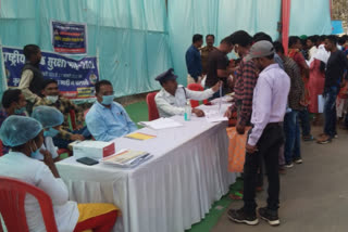 organizing license camp for drivers in dantewada