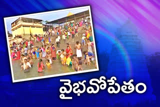 Increased crowd of devotees to Basara