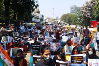 VTU students protest at bangalore