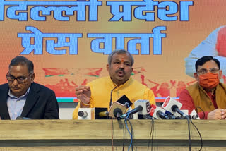 bjp presenta report card for one year of kejriwal govt