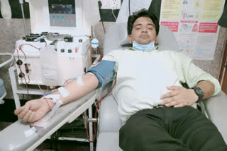 donated blood to a child who is suffering from aplastic anemia in aiims