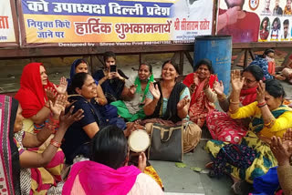 Kalkaji temple on the occasion of Basant Panchami