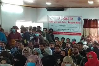 job fair at government degree college tral