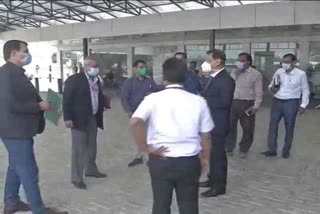 Officials of Alliance Air Company arrived to inspect Bilaspur Airport