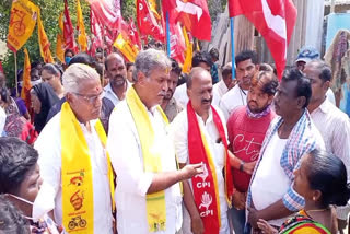 vijayawada mp kesineni campaign for cpi candidate in corporation elections