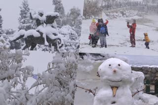 Drone footage of rare heavy snow around Acropolis