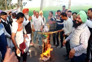 Kaithal Farmers protest Agriculture Minister