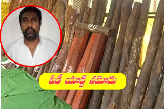 PD Act registration on red sandalwood smuggler in Kadapa