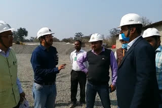 Director of Construction Corporation inspected under construction Medical College in koderma