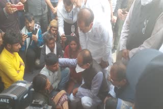 CM Shivraj arrive to meet familes of died in sidhi road accident