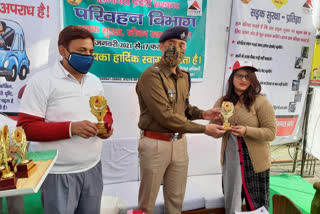 Road safety month program ends today in Hamirpur