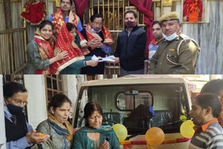 A devotee from Ludhiana donated a Tempo to Chintpurni temple