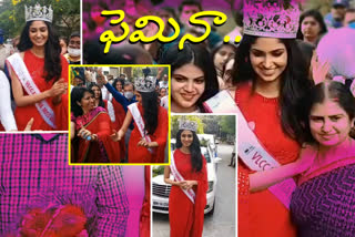femina-miss-india-2020-winner-manasa-varanasi-reaches-her-home-in-hyderabad