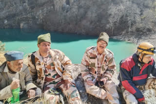 ITBP team reached lake built in Rishiganga