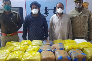 police arrested two hemp smugglers in noida