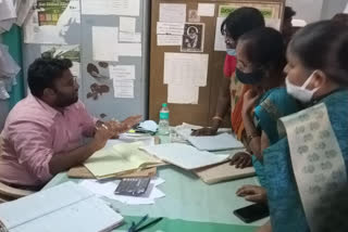 deputy collector inspection in madakasira icds office