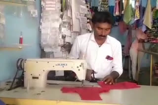 Gramapanchayath President doing Tailoring Career