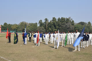 तीन दिवसीय क्रिकेट मैच का शुभारंभ