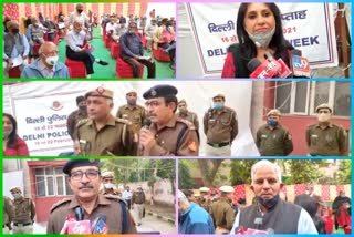 delhi police week camp in vasant kunj north police station