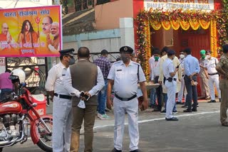 Security for Amit Shah in Bharat sevashram