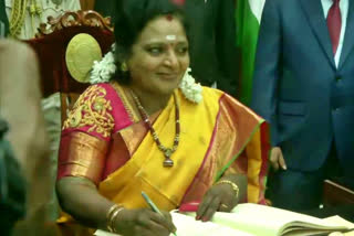 Telangana Gov.  Tamilisai Soundararajan  Puducherry Lt. Governor  പുതുച്ചേരി ലഫ്റ്റനന്‍റ് ഗവർണർ  തമിഴിസൈ സൗന്ദരരാജൻ  പുതുച്ചേരി  തെലങ്കാന ഗവർണർ  കിരൺ ബേദി  വി നാരായണൻ സ്വാമി  V Narayana Swami