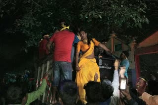 obscene dance of eunuchs on Saraswati Puja in siliguri