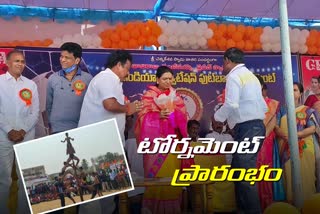 football tournament starts at gadwal